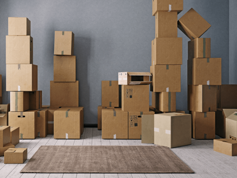Moving Boxes stacked in a pile - moving supplies for sale in millersville