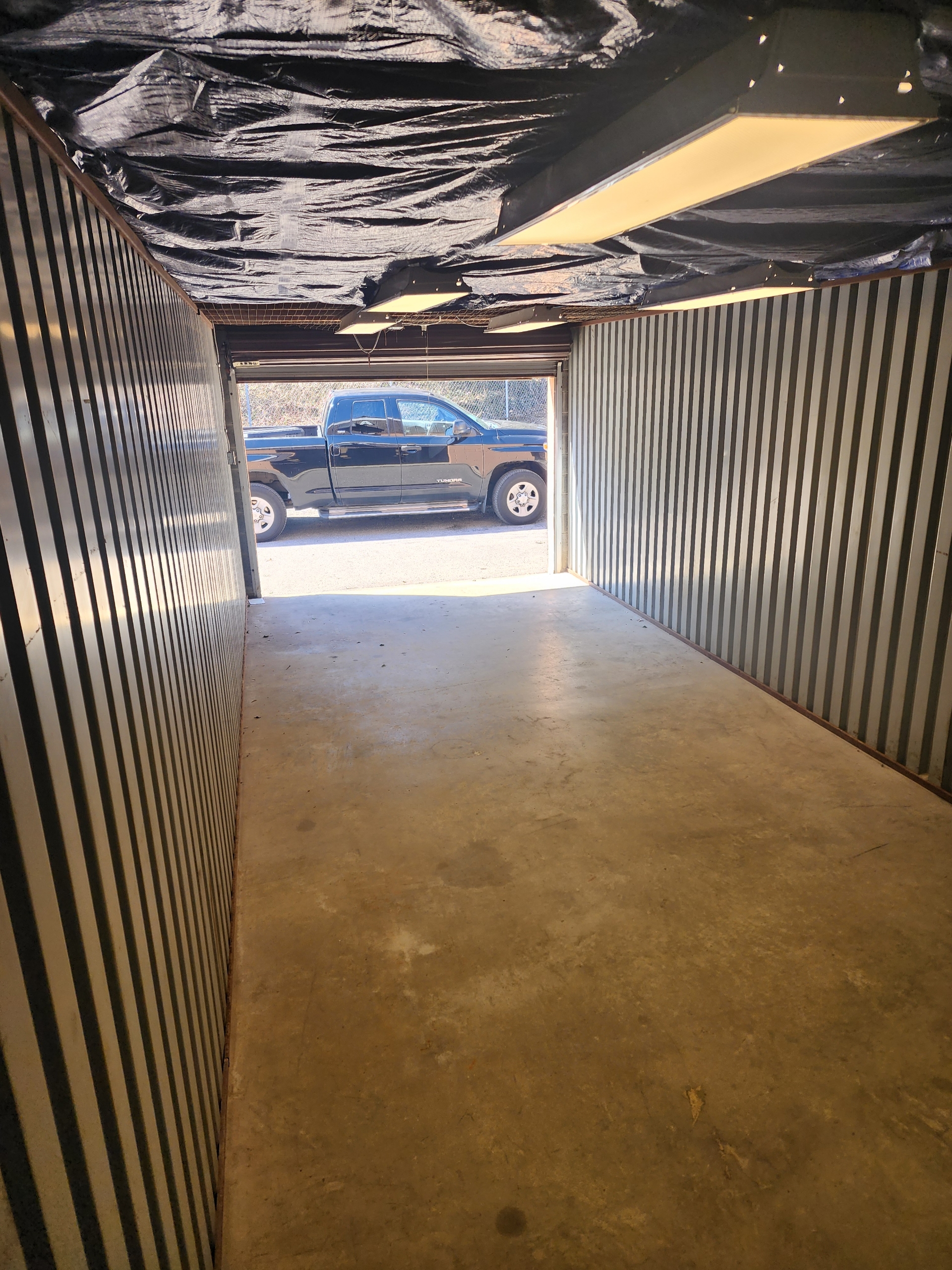 Drive-up storage unit with pickup truck loading access in Millersville, Maryland